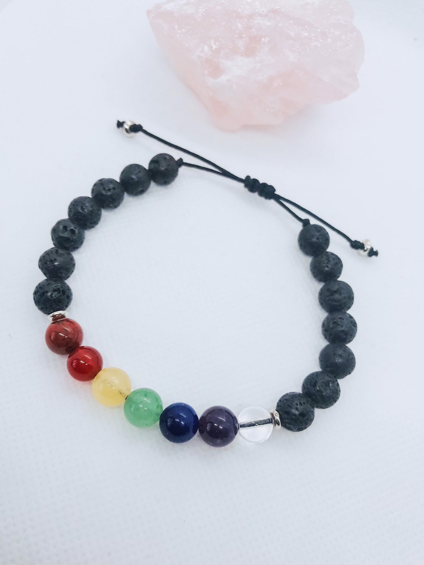 Handmade Chakra Bracelet: Lava Stone Essential Oil Diffuser